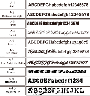 英字フォント